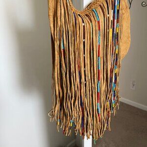 Kobler fringe beaded heavy bag